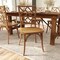 Merrick Lane Mara Solid Wood Dining Chair with Stackable Design, Ornate Seat Back Accenting, and Elegant Finish